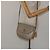 Borsa a spalla in tela a nido d'ape Christian Dior PVC beige oro Auth BA1892 - vista 21