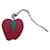 Hermès fruit bag charm keychain, with solid silver chain box Red  - view 1