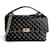 Valentino Garavani Rockstud Spike Grand Sac en Cuir de Veau à Rabat 2 Voies Bandoulière Noir  - vue 1