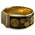 Clic H Hermès Bracciale Clic Clack in metallo placcato oro smaltato 6 Cavallo e Imbracatura bicolore Multicolore