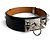 Hermès Collier de Chien 50 Breiter Leder Gürtel 65 Schwarz - Ansicht 4