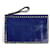 Valentino Garavani Pochette en cuir de veau Rockstud moyen bleue  - vue 4