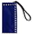 Valentino Garavani Pochette en cuir de veau Rockstud moyen bleue  - vue 6
