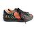 Gucci Baskets en cuir rayées brodées de fleurs Ace 40 Noir - vue 4