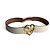 Gucci Hysteria Leder Breiter Gürtel 80/32 Weiß