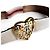 Gucci Hysteria Leder Breiter Gürtel 80/32 Weiß - Ansicht 4