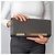Saint Laurent Clutch in pelle con rivetti nera Nero - vista 3