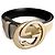 Gucci Breiter GG-Leder-Gürtel 90/36 Off-White Aus weiß - Ansicht 4