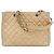 Timeless Chanel Borsa shopper in pelle caviar trapuntata beige GST