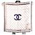 Chanel CC Seidenschal Staubrosa