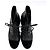 Chanel Stivali piatti in pelle e velluto CC 41 neri Nero - vista 4
