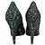 Saint Laurent Pumps in pelle e glitter 39 Nero - vista 6