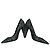 Saint Laurent Pumps in pelle e glitter 39 Nero - vista 7