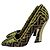 Fendi Pumps in pelle e tessuto 39 Jacquard marrone Multicolore