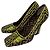 Fendi Pumps in pelle e tessuto 39 Jacquard marrone Multicolore - vista 5