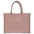 Dior Mittelgroße bestickte Canvas-Tasche Book Tote in Pink