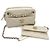 Chanel Borsa a tracolla in pelle caviar Off-White Bianco sporco