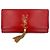 Saint Laurent Clutch in pelle Kate con patta rossa Rosso
