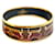 Hermès Emanel Gold Plated Metal Bracelet Red Horse Carriage Multicolor Multiple colors  - view 7