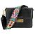 Etro Borsa a spalla in pelle arcobaleno nera Nero