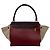 Céline Trapeze Große Leder-Handtasche in Trikolore Bordeaux - Ansicht 6