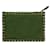 Valentino Garavani Pochette en cuir de veau Rockstud verte  - vue 1