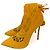 Casadei Botas de tacón alto de tela 41 Amarillo