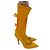 Casadei Botas de tacón alto de tela 41 Amarillo - vista 2
