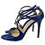 Jimmy Choo Sandali in pelle esotica Lance 40 Tacco 10 cm Blu - vista 2