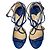 Jimmy Choo Sandali in pelle esotica Lance 40 Tacco 10 cm Blu - vista 4