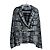 Balmain Doppelt gefütterte Karierte Tweed- und Viskose-Blazer 38 Schwarz & Weiß - Ansicht 5