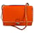 Valentino Garavani Sac à bandoulière à rabat 2 voies en cuir de veau Rockstud orange néon  - vue 1