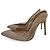 Gianvito Rossi Décolleté in pelle rosa con cinturino slingback e cristalli 40 - vista 2