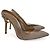 Gianvito Rossi Décolleté in pelle rosa con cinturino slingback e cristalli 40 - vista 3