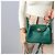 Hermès Lindy Mini Swift Pelle Crossbody Verde - vista 3