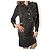 Gucci Verschlungenes Mini-Stoffkleid 36 schwarz