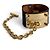 Autre Marque Bracciale in pelle 18 CM Nero