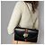Gucci Borsa a spalla in pelle a righe Rajah Small con pattina 2 modi nera Nero