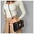 Gucci Borsa a spalla in pelle a righe Rajah Small con pattina 2 modi nera Nero - vista 3