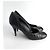 Timeless Chanel Kap-Toe Steppleder High Heel Pumpe 39 1/2 C Schwarz - Ansicht 5