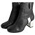 Timeless Chanel Botas de tornozelo plataforma em pele de cabra e vitela, tamanho 39, preto e branco