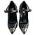 Valentino Garavani Pumps in pelle Rockstud Spike 39 1/2 Neri Nero - vista 4