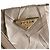 Prada Borsa a tracolla in nylon Econyl rieditata beige deserto - vista 10
