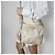 Prada Borsa a tracolla in nylon Econyl rieditata beige deserto - vista 2