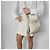 Prada Borsa a tracolla in nylon Econyl rieditata beige deserto - vista 3