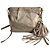 Prada Borsa a tracolla in nylon Econyl rieditata beige deserto - vista 4