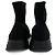 Prada Sock-Style Stoff Plattformstiefel 38 schwarz - Ansicht 5