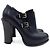 Fendi High Heel Ankle Boots Leather 40 1/2 Navy Navy blue - view 2