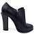 Fendi High Heel Ankle Boots Leather 40 1/2 Navy Navy blue - view 6