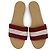 Bally Fibre tessili a righe e sandali in pelle 40 bicolore Multicolore